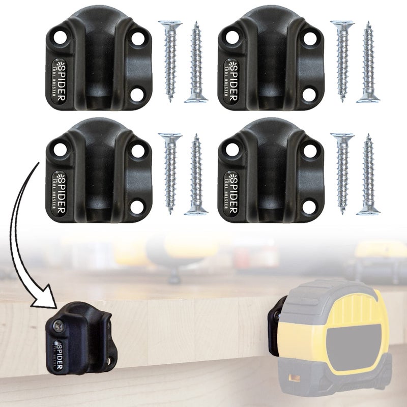 Spider Tool Holster - Tool Docks - PACK OF FOUR - Install Spider compatible tool storage anywhere in your workspace! - Image 1
